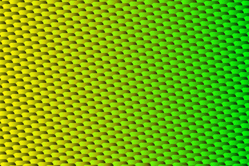 Abstract symmetrical pattern in yellow and green gradient