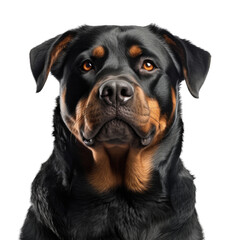 Obraz premium rottweiler isolated on transparent background.