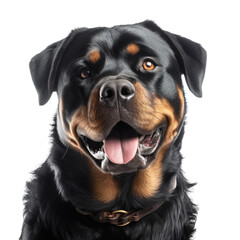 Fototapeta premium rottweiler isolated on transparent background.