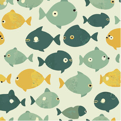 cute simple fish pattern, cartoon, minimal, decorate blankets, carpets, for kids, theme print design

