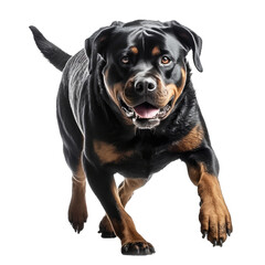 Obraz premium rottweiler isolated on transparent background.