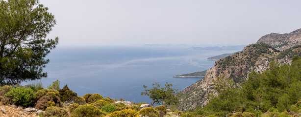 A mountain landscape on the Lycian Way