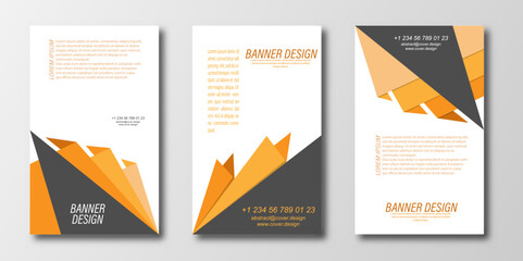 Abstract design template for a banner, poster, or flyer