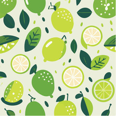 Fototapeta na wymiar cute simple lime pattern, cartoon, minimal, decorate blankets, carpets, for kids, theme print design 