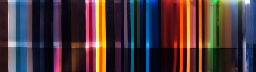 abstract colorful background of plastic sheets