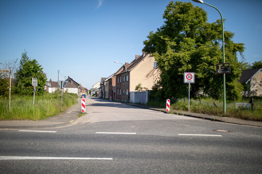 Abandoned village of Manheim near Open pit Hambach lignite mine