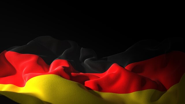 Wehende Deutschland Fahne