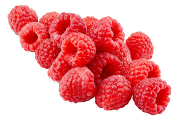 Raspberry isolated on white background, full depth of field
