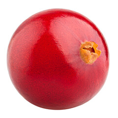 cranberry isolated on white background, full depth of field