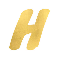 h Alphabets with gold elements