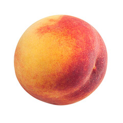 Peach, Nectarine, isolated on white background, full depth of field