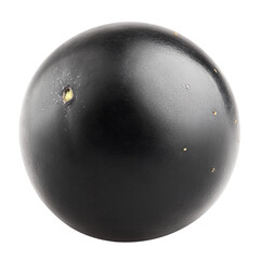 Black currant isolated on white background, full depth of field
