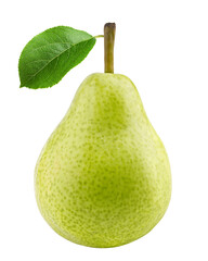 Pear isolated on white background, full depth of field