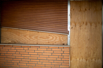 Abandoned village of Manheim near Open pit Hambach lignite mine
