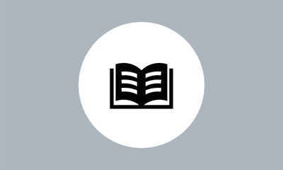 Open book icon. education sign . Book pages. Symbol, logo graphics, Vector illustration