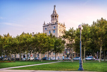 Residential building with a turret, Mira Street, 23, Black Sea, port, Krasnodar Territory,...