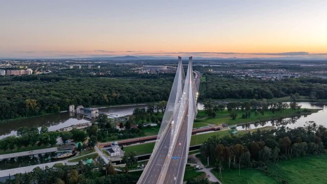 Wroclaw AOW evening hyperlapse.