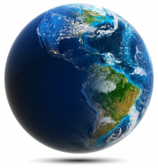 World globe - America