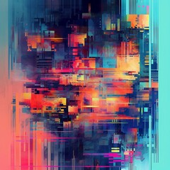 Naklejka premium Abstract background with squares