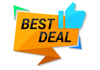 Sale banner template design with like sign on the white background