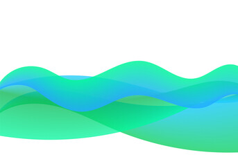 Vector illustration of a colorful fluid wave background