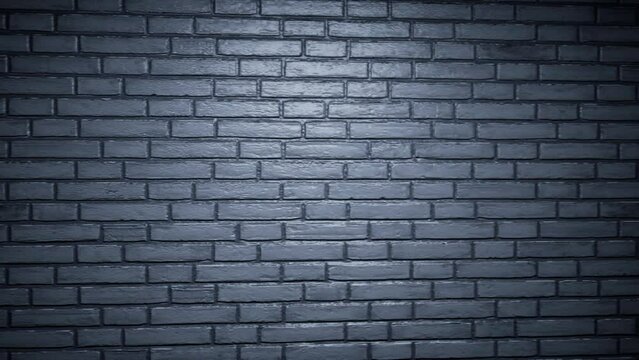 bricks room animation. textured wall rotation. Spinning bricks surface