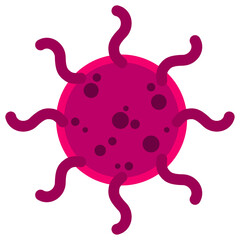 Vector illustration virus icon on white background