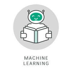 Machine intelligence Icon. Artificial intelligence icon. AI icon.
