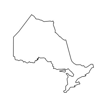 recommend clip art: Ontario map, province of Canada. Vector illustration.
