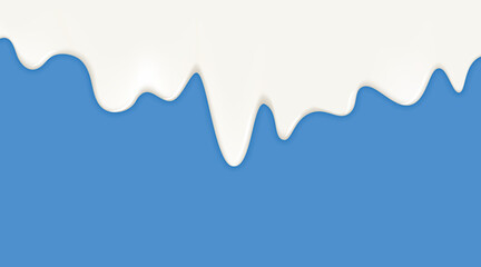 Milk or melt ice cream or yogurt flowing background. 