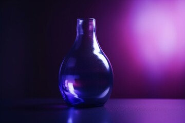 Blurred purple gradient backdrop. Generative AI