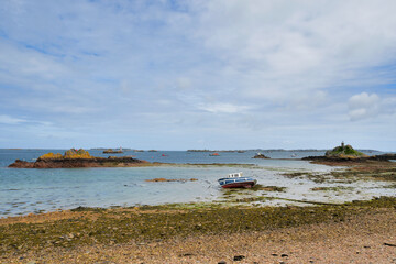 Joli paysage à Loguivy de la mer en Bretagne-France