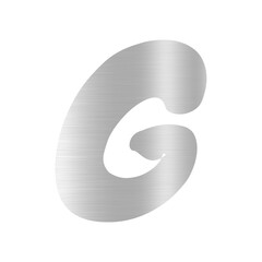 g alphabets with silver glitter