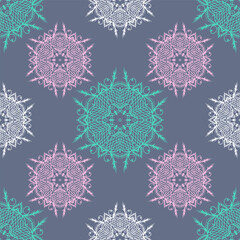Seamless abstract pattern with ornament. Vector texture for tiles, wallpaper, wrapping paper, fabric, textile