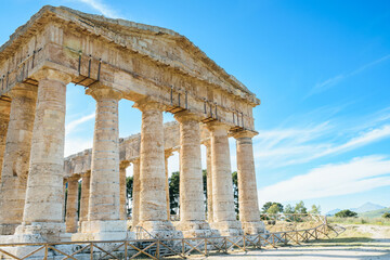 Picture of Ancient Greek Doric temple at Segesta.