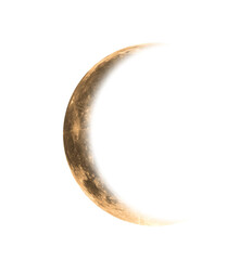 Moon isolated on white background