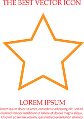 Star vector icon eps 10. Simple isolated illustration.