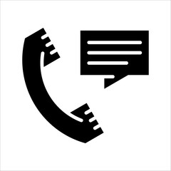 Solid vector icon for telemarketing which can be used various design projects.