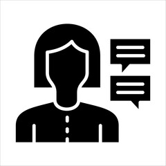 Solid vector icon for recruitment which can be used various design projects.