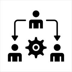 Solid vector icon for offshoring which can be used various design projects.