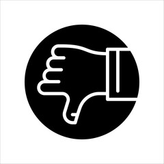 Solid vector icon for disapprove which can be used various design projects.