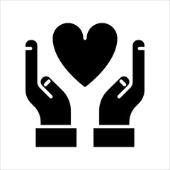 Solid vector icon for love which can be used various design projects.