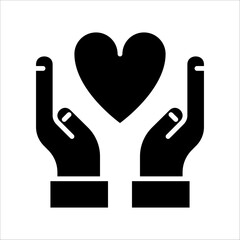 Solid vector icon for love which can be used various design projects.