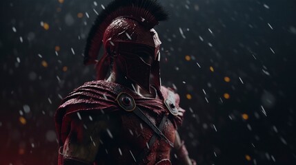 Obraz premium Spartan Warrior S2, Generative AI, Illustration