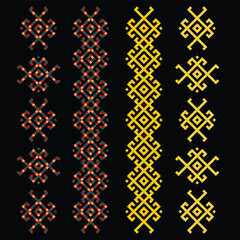 Triangle pattern colorful seamless line