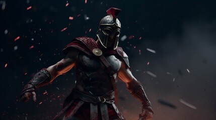 Spartan Warrior S2, Generative AI, Illustration