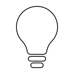 Bulb icon vector. Light illustration sign. Electricity symbol or logo.