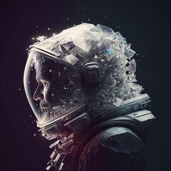 spaceship in space