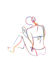 Beach vacation tan sand sea love story