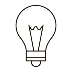 Bulb icon vector. Light illustration sign. Electricity symbol or logo.
